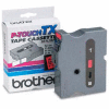 TX Series Tape Cartridge for PT-8000, PT-PC, PT-30/35, Black on Red, 1 wide