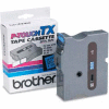 TX Series Tape Cartridge for PT-8000, PT-PC, PT-30/35, Black on Blue, 1 wide