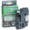 TZ Tape Cartridge for P-Touch labelers, security tape, Black on White, 3/4w
