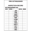 Brady® 103632 Fire Extinguisher Inspection Record Tags, 3"H X 2-1/4"W, 10/Pkg, 2-1/4"W x 3"H