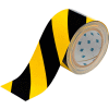 Brady® 104347 ToughStripe Floor Marking Tape, Polyester 3"W X 100'L Black/Yellow