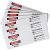 Brady® 121448 Lockout Labels Danger Do Not Remove This Lock, 40/Pkg, Vinyl, 3/4"W x 5"H
