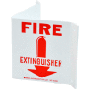 Brady® 45366 Fire Extinguisher "V" Sign, 2 Sided, Polystyrene, 10"W x 5.5"H