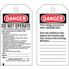Brady® 66062 Lockout Tag- Danger Do Not Operate, 2 Sided, Polyester, 25/Pack