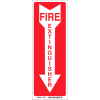 Brady® 85261 Fire Extinguisher Sign, Polyester, 3-1/2"W x 14"H