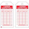 Brady&#174; 86555 Ladder Inspecton Tag, 2 Sided, 10/Pkg, Polyester, 3&quot;W x 5-3-3/4&quot;H