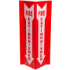 Brady® SP818V Fire Extinguisher "V" Sign, 2 Sided, Tall, Acrylic, 8-1/2"W x 18"H
