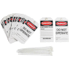 Brady® TG035E Lockout Tag- Danger Do Not Operate, 2 Sided, Vinyl, 25/Pack