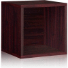 Way Basics Stackable Large Storage Cube, Espresso