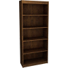 72" Bookcase with 5 Shelves in Chocolate