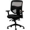 basyx&#174; by HON&#174; Ergonomic Executive Chair with Mesh Back - Fabric - High Back - Black