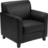 Leather Guest Chair - Black - Hercules Diplomat Series