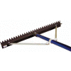 36" Sharp Tooth Lute Rake, 6' Snap Handle