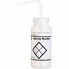 Bel-Art LDPE Wash Bottles 116420638, 500ml, Write On Label, Natural Cap, Wide Mouth, 3/PK