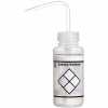 Bel-Art LDPE Wash Bottles 116430238, 250ml, Write On Label, Natural Cap, Wide Mouth, 3/PK