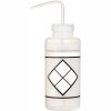 Bel-Art LDPE Wash Bottles 116463832, 1000ml, Write On Label, Natural Cap, Wide Mouth, 6/PK
