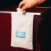 Bel-Art Cleanware White Self Adhesive Waste Bags, Holds 3 lb., 1 mil Thick, 8"W x 10"H, 50/PK