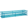 Bel-Art Poxygrid® "Rack And A Half" Test Tube Rack, For 15-16mm Tubes, 100 Places, Blue, 1/PK