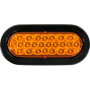 6-1/2" Oval Recessed Amber Strobe Light - SL65AO