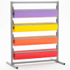 Bulman Products Horizontal Paper Dispenser w/ Cutter, 40-1/2"W x 24"D x 49-3/4"H, Gray