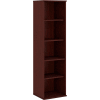Bush® 66"H 5 Shelf Narrow Bookcase Harvest Cherry
