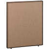 Office Partitions - Taupe Frame Tan Fabric - 66"H x 36"W