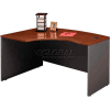 Bush Furniture Left Hand Wood Desk with Bow Front - Hansen Cherry - Series C