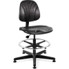 Bevco 7300D Dura Polyurethane Chair, Black Nylon Base, Mushroom Glides, Black