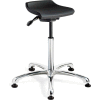 Bevco Sit Stand Stool D3555 - Polyurethane - Black with Aluminum Base