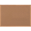 MasterVision Earth Cork Bulletin Board, 36" X 48", Oak MDF Frame