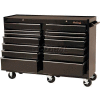 Blackhawk 95414R 54"W X 18"D X 41-1/2"H 14 Drawer Black Roller Cabinet