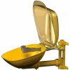 Bradley® S19224PDC Halo Eyewash, Plastic Bowl And Cover W/Tailpiece, .4 GPM