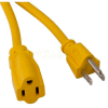 Bayco® SL-751, 100'L Single Tap Extension Cord, 16/3 GA, 10amp, Yellow, 6-PK - Pkg Qty 6