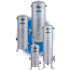 Band Clamp Multi Cartridge Filter Housing- 4 Filter Capacity, 10-1/4 Dia x 10H, 2MNPT Connection
