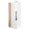 Prime-Line C 1203 Sliding Glass Door Handle Lock, Hook Style, Surface Mount, White, Aluminum