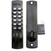 Lockey C150 Mechanical Keyless Surface Mount Hook Bolt Lock for Sliding Door, Antique Brass