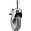 Nexel® Stainless Steel Stem Casters - Set of (4) 5in Polyurethane, (2) with Brakes 1200 Lb. Cap.
																			