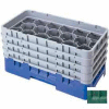 Cambro 17HS638119 - Camrack Glass Rack 17 Compartments 6-7/8" Max. Height Sherwood Green NSF - Pkg Qty 3