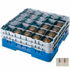 Cambro 25S1214184 - Camrack Glass Rack Low Profile 25 Compartments 12-5/8" Max. Height Beige - Pkg Qty 2