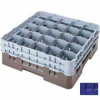 Cambro 25S534186 - Camrack Glass Rack Low Profile 25 Compartments 6-1/8" Max. Ht. Navy Blue - Pkg Qty 4