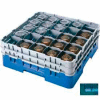 Cambro 25S958414 - Camrack Glass Rack 25 Compartments 10-1/8" Max. Height Teal NSF - Pkg Qty 2