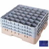 Cambro 36S434186 - Camrack Glass Rack Low Profile 36 Compartments 5-1/4" Max. Height Navy Blue - Pkg Qty 4