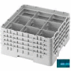 Cambro 9S318414 - Camrack Glass Rack 9 Compartments 2-7/16" Max. Height Teal NSF - Pkg Qty 5