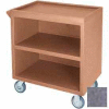 Cambro BC330191 - Bus Cart 330 5" Casters (2 Fixed 2 Swivel 1 with Brake) Granite Gray NSF