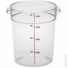 Cambro&#174; Round Storage Container, 8-3/16&quot; Dia. x 8-9/16&quot;H, Clear - Pkg Qty 12