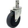 Durable Superior Casters Swivel Stem Caster - 4&quot;Dia. Cond. Thermo Rubber with 2&quot;H Stem