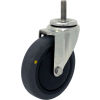 Durable Superior Casters Swivel Stem Caster - 4&quot;Dia. Cond. Thermo Rubber with 1-1/2&quot;H Stem