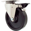 Durable Superior Casters Swivel Top Plate Caster - 3&quot;Dia. Phenolic with Tech Lock