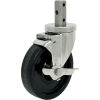 Durable Superior Casters Swivel Stem Caster - 3&quot;Dia. Phenolic with Tech Lock Brk, 2&quot;H Stem