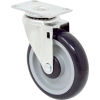 Durable Superior Casters Swivel Top Plate Caster - 5&quot;Dia. No Brake with Precise Bearings